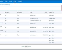 <span>5. </span> Click the ‘Add Company’ icon to add a new Company.